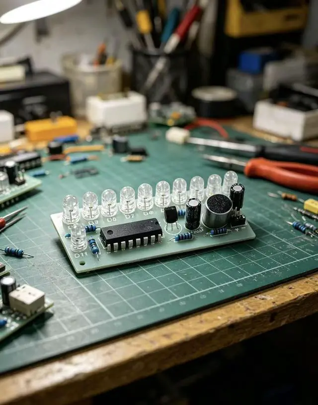 Alt view image 2 of 6 - Soldering Practice Kit DIY Electronics Learning Board