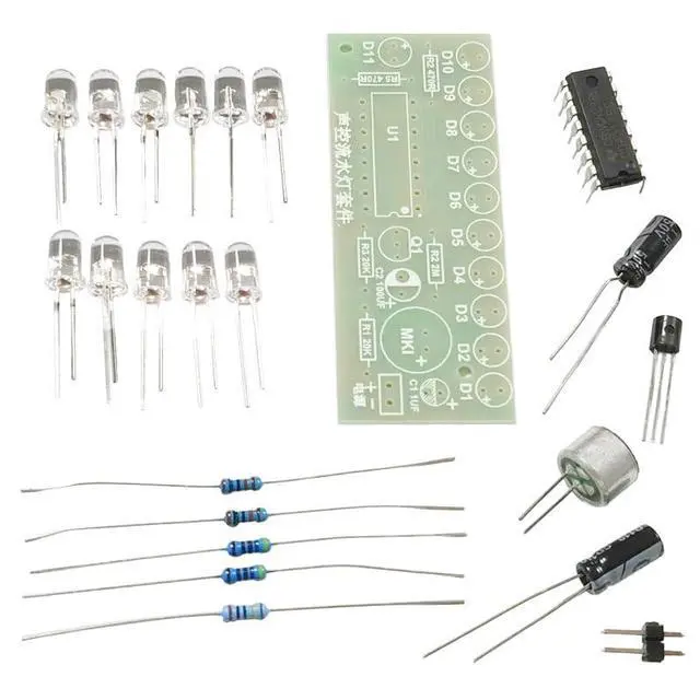 Alt view image 4 of 6 - Soldering Practice Kit DIY Electronics Learning Board
