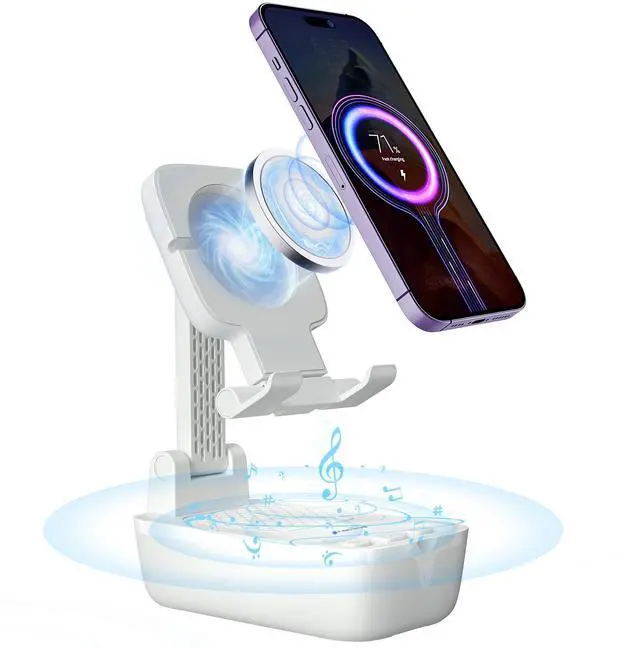 Main image of Gifts for Men Women, from Wife,IPX7 Waterproof Cell Phone Stand with Bluetooth Speaker,Anti-Slip Design Shower Phone Speaker with HD Stereo Sound, Compatible for Any Smartphone/Tablet