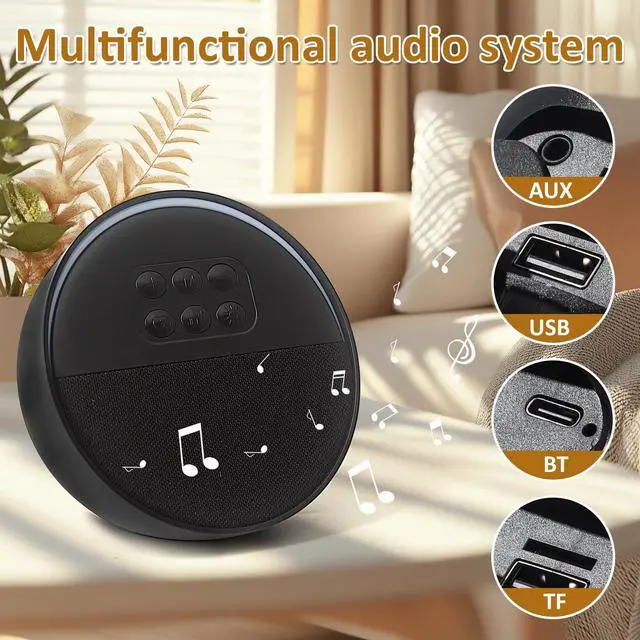 Alt view image 4 of 7 - Portable Bluetooth Speaker, Mini Speaker Bluetooth 5,12-Hour Playtime, Wireless, Speaker for Home Cute Fashion Style for Bedroom Kitchen Desk Office Party Outdoor Travel