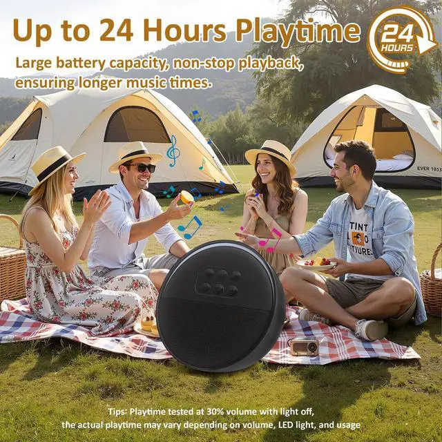 Alt view image 3 of 7 - Portable Bluetooth Speaker, Mini Speaker Bluetooth 5,12-Hour Playtime, Wireless, Speaker for Home Cute Fashion Style for Bedroom Kitchen Desk Office Party Outdoor Travel