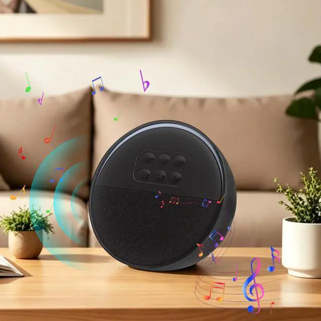 Alt view image 6 of 7 - Portable Bluetooth Speaker, Mini Speaker Bluetooth 5,12-Hour Playtime, Wireless, Speaker for Home Cute Fashion Style for Bedroom Kitchen Desk Office Party Outdoor Travel