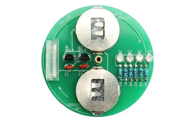 Alt view image 5 of 7 - Soldering Project Soldering Practice Kit LED Rotating Desk Gyroscope DIY Kit Electronics Kit for Beginner