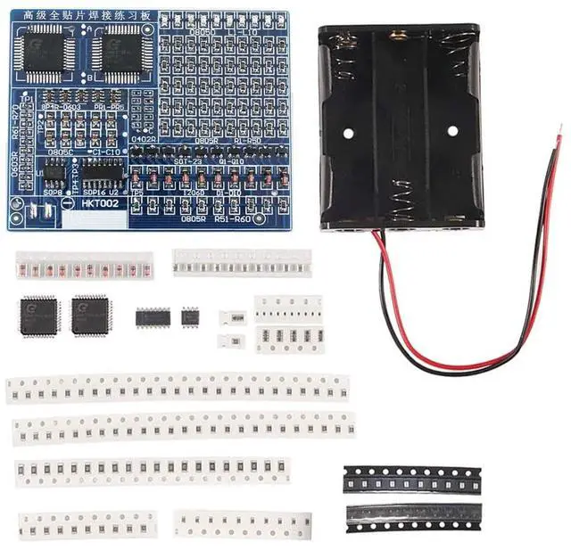Alt view image 6 of 7 - Soldering Practice Kit 4 Kits SMD SMT Kit DIY Electronic DIY Kits Soldering Project Soldering Training Board All in One