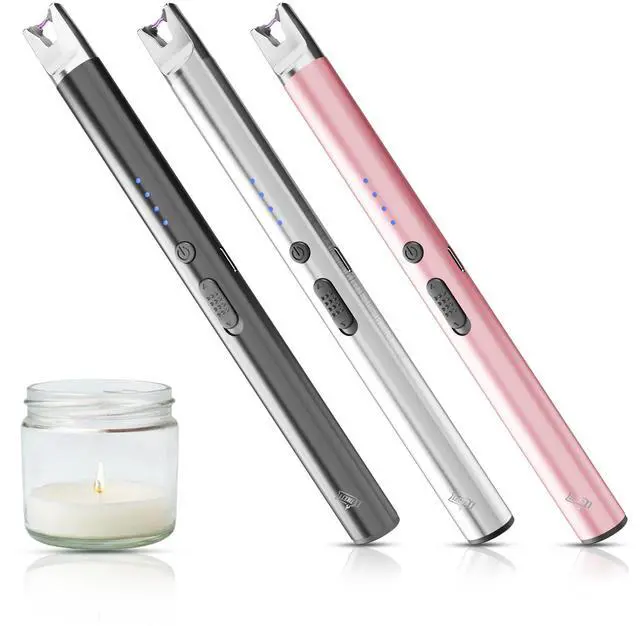 Main image of 3 Pack Electric Candle Lighter Long Stem,Rechargeable Plasma Arc