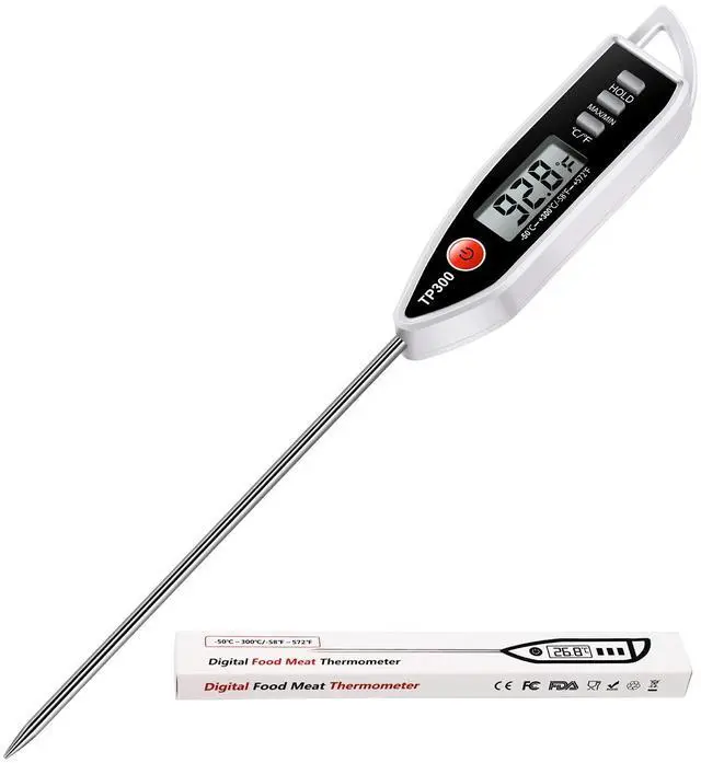 Main image of Meat Food Thermometer, Digital Candy Cooking Thermometer, Kitchen Cooking Thermometer Instant Read for BBQ Grill, Oil, Milk, Bath Water, Deep Fry, Candle Temperature
