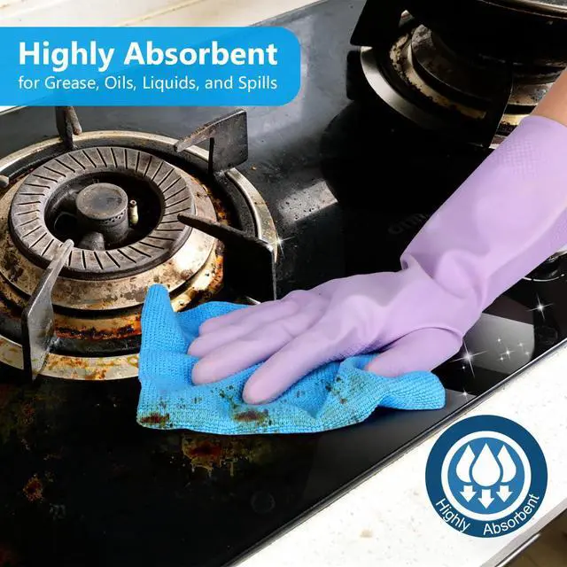 Alt view image 3 of 7 - Microfiber Cleaning Cloth Box, Shop Towels 100 Pack Washable