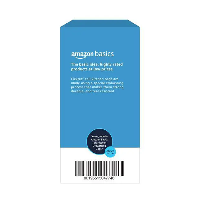 Alt view image 6 of 7 - 13 Gallon Tall Kitchen Drawstring Trash Bags, Flextra Strength, Tear Resistant, 10% Post Consumer Recycled, 120 Count