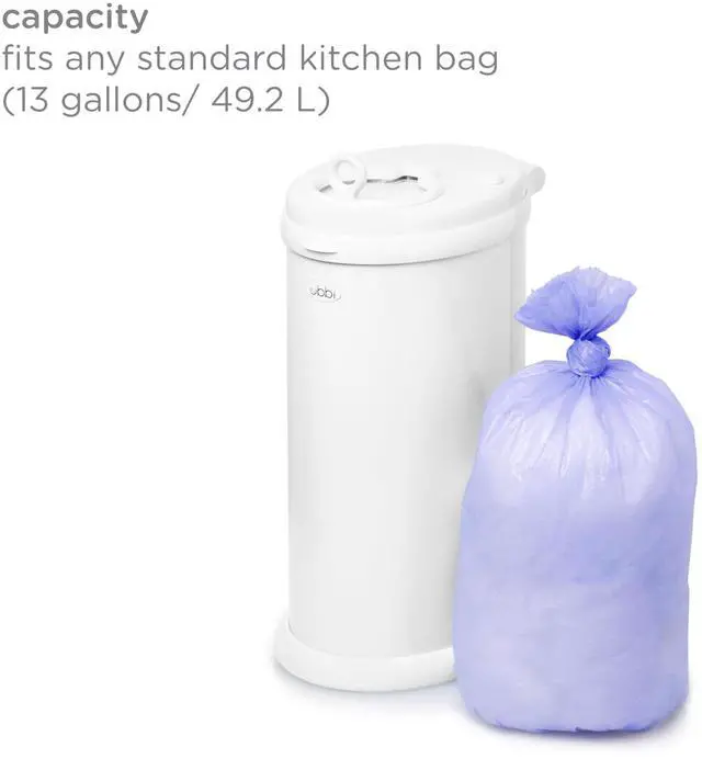 Alt view image 4 of 6 - Diaper Pail Plastic Bags, 13-Gallon Capacity, 3 Pack, 75 Count