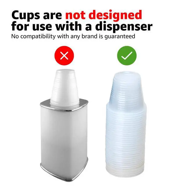 Alt view image 5 of 5 - Mini Disposable Clear Plastic Cups, 3oz, 100 Count