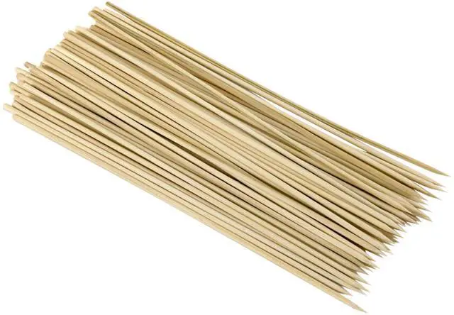 Main image of Everyday 12-Inch Bamboo Skewers, 100-Count, Wooden Skewers for Grilling, Shish Kabob, BBQ, and Kebabs, Durable Single-Point Ends, Versatile Skewer Sticks for Cooking and Crafts