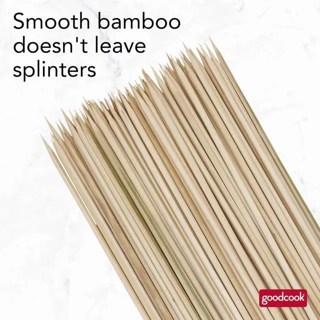 Alt view image 3 of 7 - Everyday 12-Inch Bamboo Skewers, 100-Count, Wooden Skewers for Grilling, Shish Kabob, BBQ, and Kebabs, Durable Single-Point Ends, Versatile Skewer Sticks for Cooking and Crafts