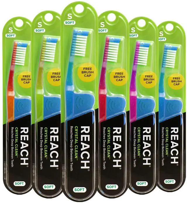 Main image of Crystal Clean Toothbrush Soft Bristles 1 Count, (Pack of 6)