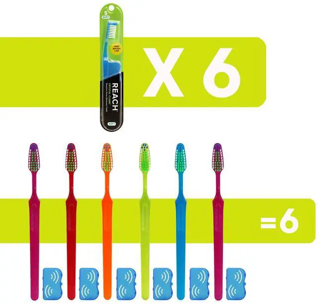 Alt view image 2 of 7 - Crystal Clean Toothbrush Soft Bristles 1 Count, (Pack of 6)