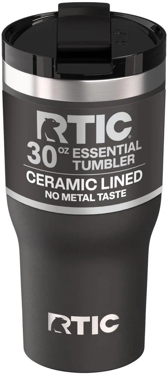 Main image of 30oz Essential Tumbler with Lid, Ceramic Lined, Black
