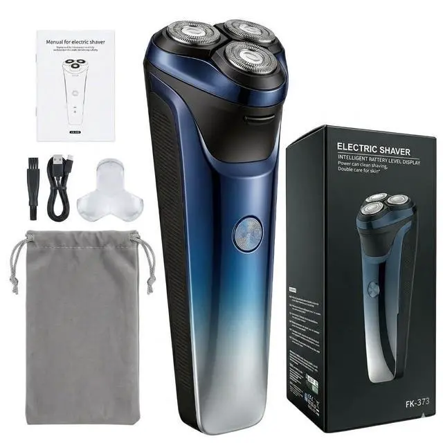 Main image of Electric Razor for Men, 2026 Upgraded Electric Shavers for Men, USB-C Rechargeable, Wet & Dry Shaver with Pop-up Trimmer and Travel Case (Blue)
