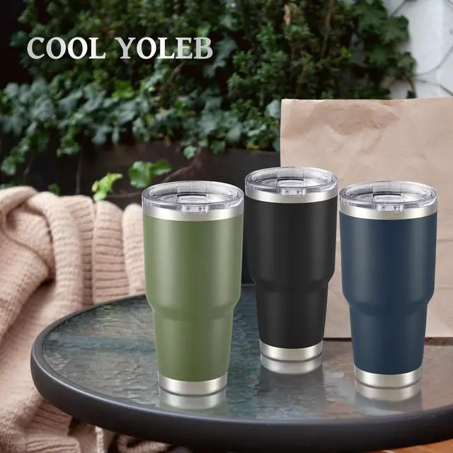 Alt view image 6 of 7 - 30 oz Tumbler with Lid Stainless Steel Tumblers, 1 Pack