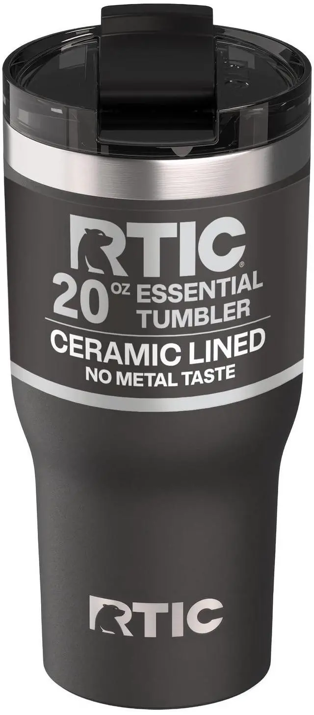 Main image of 20oz Essential Tumbler with Lid, Ceramic Lined, Black