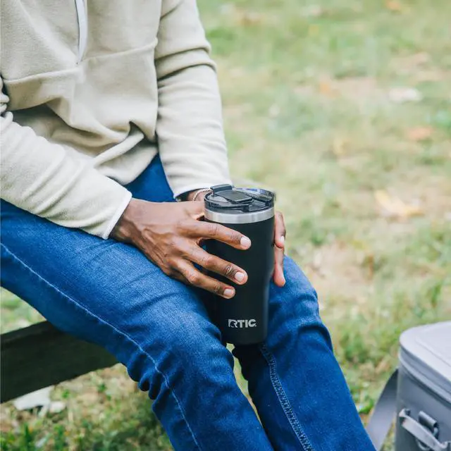 Alt view image 6 of 7 - 20oz Essential Tumbler with Lid, Ceramic Lined, Black