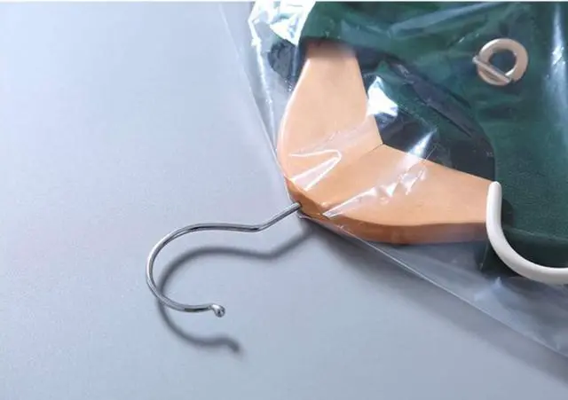 Alt view image 2 of 6 - 60 PCS Dry Cleaner Bags Plastic Clear 35.4 Inches Can be Hung Transparent Clothes Dust Cover