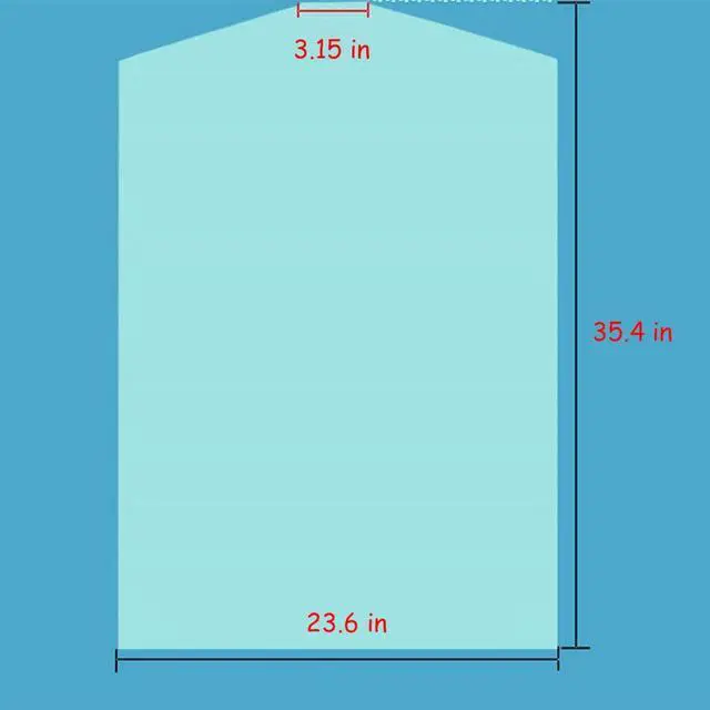 Alt view image 3 of 6 - 60 PCS Dry Cleaner Bags Plastic Clear 35.4 Inches Can be Hung Transparent Clothes Dust Cover