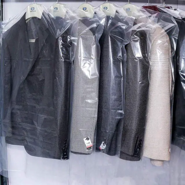 Alt view image 6 of 6 - 60 PCS Dry Cleaner Bags Plastic Clear 35.4 Inches Can be Hung Transparent Clothes Dust Cover