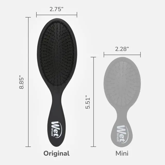 Alt view image 4 of 7 - Original Detangler Hair Brush, Black Frost - Ultra-Soft IntelliFlex Bristles - Detangling Brush Glides Through Tangles For All Hair Types (Wet Dry & Damaged Hair) - Women & Men