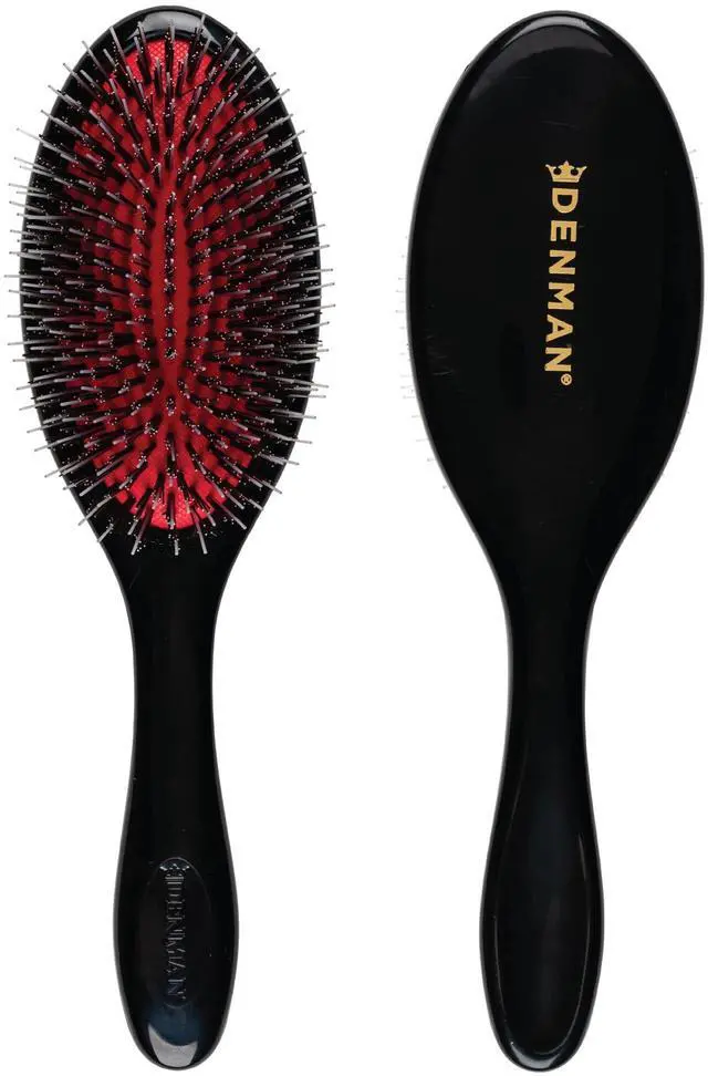 Main image of Boar Bristle Hair Brush Smoothing & Shine Enhancing for Slick Back Styles, Curl Defining & Detangling. D81M Hairbrush with Natural Bristles for all Hair Types for Women & Men