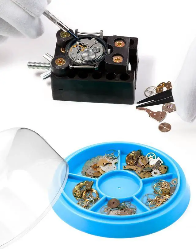 Alt view image 5 of 7 - Watch Movement Dust Cover, 2 Pack Moistureproof Anti-dust Tray Watch Parts Storage Box Maintain The Accuracy of The Instrument Organize Small Parts, Crafts, Jewelry and Watch Fittings