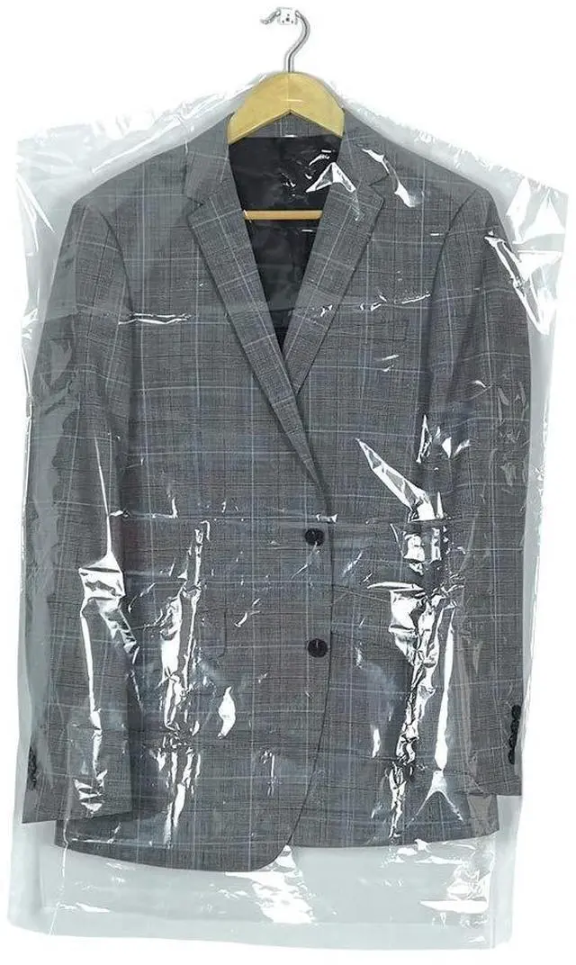 Main image of 30 Pack Clear Plastic Clothes Covers 35.4inch Dry Cleaning Hanging Dust Proof Garment Bags for Home Storage Clothing Stores & Dry Cleaners.