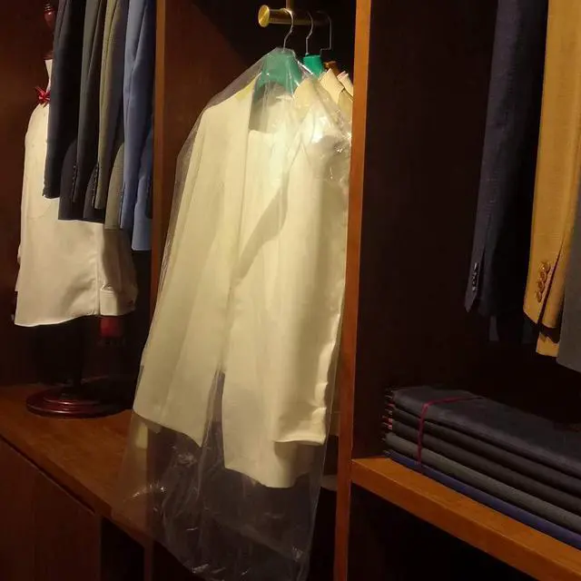 Alt view image 5 of 6 - 30 Pack Clear Plastic Clothes Covers 35.4inch Dry Cleaning Hanging Dust Proof Garment Bags for Home Storage Clothing Stores & Dry Cleaners.