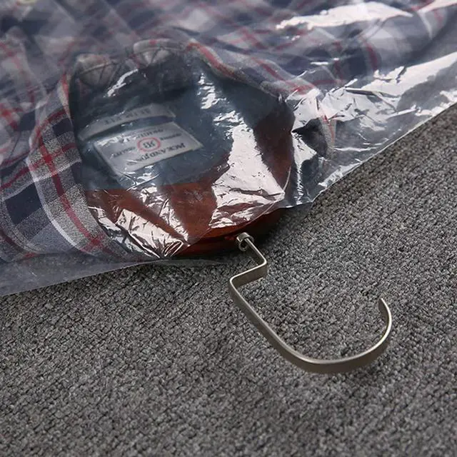 Alt view image 4 of 6 - 30 Pack Clear Plastic Clothes Covers 35.4inch Dry Cleaning Hanging Dust Proof Garment Bags for Home Storage Clothing Stores & Dry Cleaners.