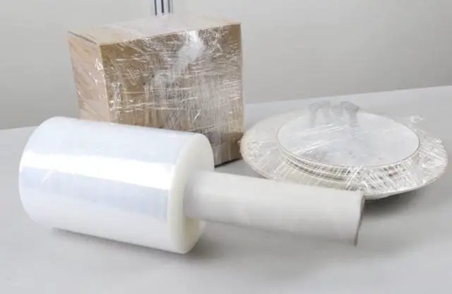 Alt view image 6 of 7 - 4Pack Industrial Mini Clear Stretch Wrap with Handle 5" 1000ft 80 Gauge for Pallet Wrap, Durable Self-Adhering Plastic Wrap for Packing, Moving, Heavy Duty