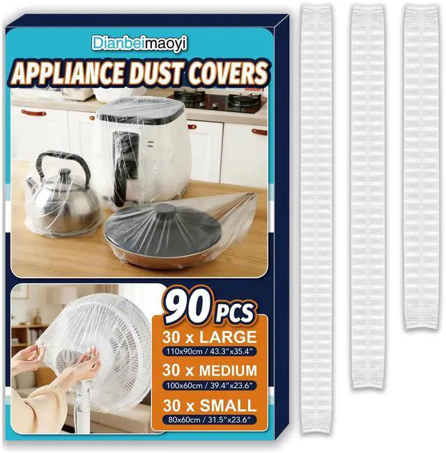 Main image of 90 PCS Clear Disposable Small Appliance Dust Covers