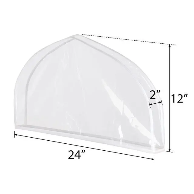 Alt view image 2 of 6 - Clear Shoulder Covers for Clothes Dust Cover Protectors, 15 Pack