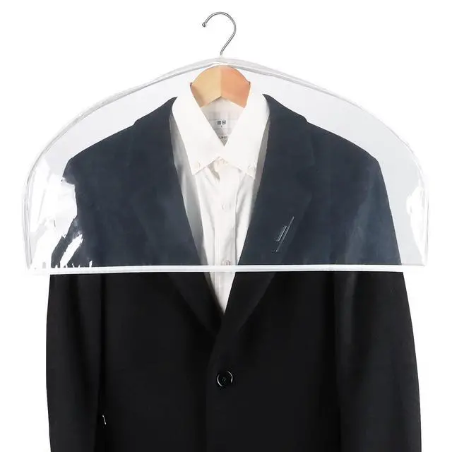Alt view image 4 of 6 - Clear Shoulder Covers for Clothes Dust Cover Protectors, 15 Pack