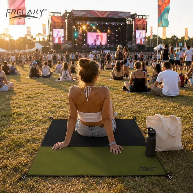 Alt view image 5 of 7 - Pocket Picnic Blanket, Waterproof Blanket for Beach Festival