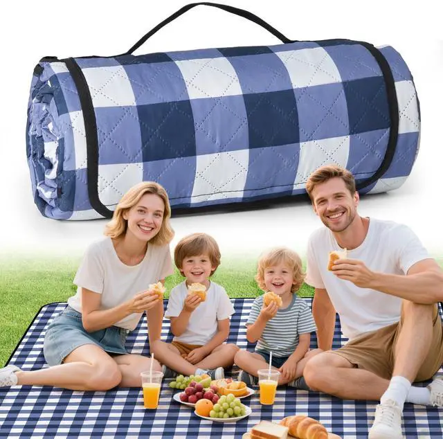 Main image of Waterproof Picnic Outdoor Blanket, 79"x79" Beach Camping Mat