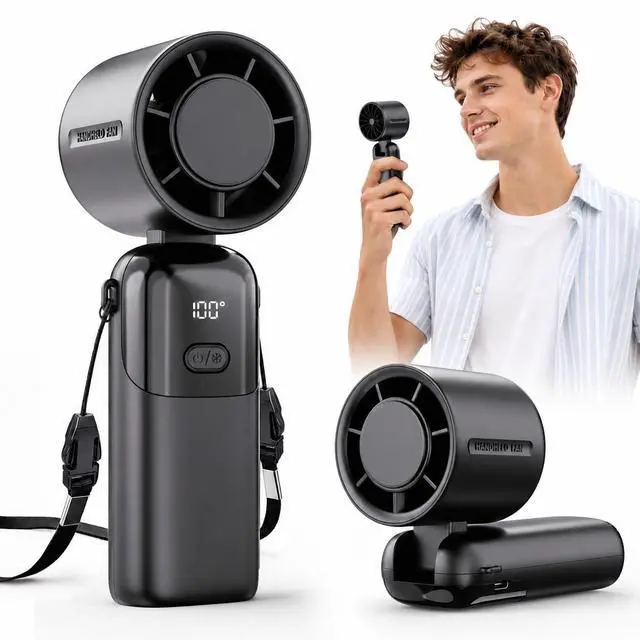 Main image of Portable Handheld Turbo Fan, 5000mAh USB-C Rechargeable Mini Pocket Fan