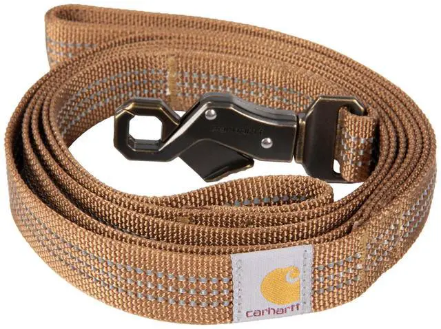 Main image of Nylon Dual Handle Dog Leash Carhartt Brown L