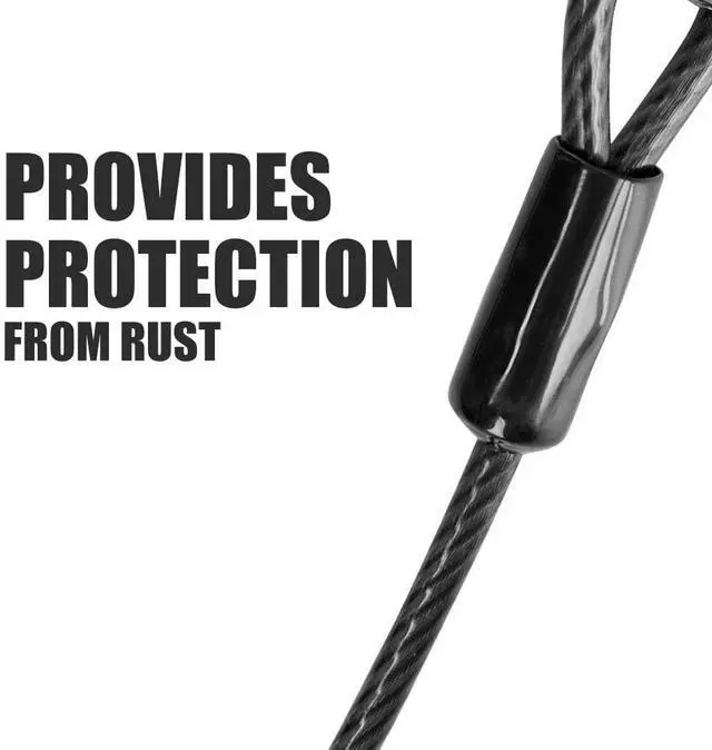 Alt view image 6 of 7 - Dog Tie Out Cable 25 Feet - Heavy Duty Dog Lead Up to 250 Pounds - Reflective & Rust-Free with Quick Release Swivel Clips & 360° Rotating Clasp - Tangle-Free Dogs Runner for Yard (Grey, Single)