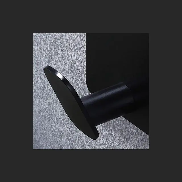 Alt view image 4 of 7 - 26lb Heavy Duty Adhesive Towel Hooks, No-Damage 4 Pack Matte Black