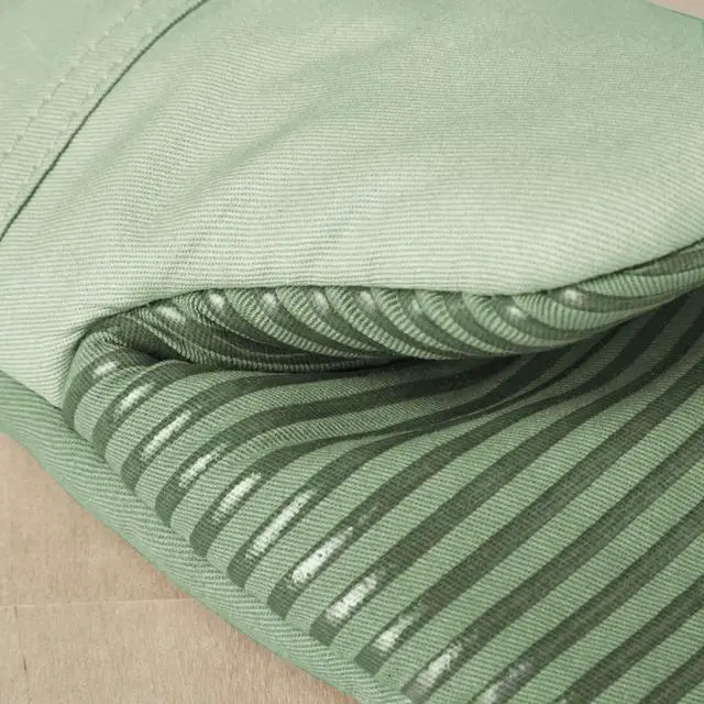 Alt view image 3 of 7 - Beacon Two-Tone Non-Slip Oven Mitt Set, Pistachio/Graphite Green, 5.75"x13", 2 Piece