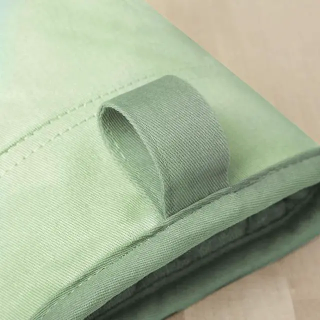Alt view image 4 of 7 - Beacon Two-Tone Non-Slip Oven Mitt Set, Pistachio/Graphite Green, 5.75"x13", 2 Piece