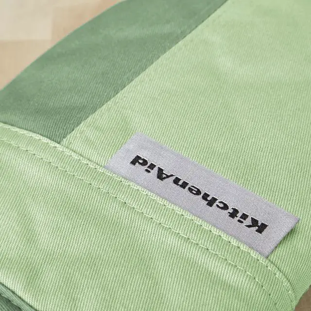 Alt view image 7 of 7 - Beacon Two-Tone Non-Slip Oven Mitt Set, Pistachio/Graphite Green, 5.75"x13", 2 Piece