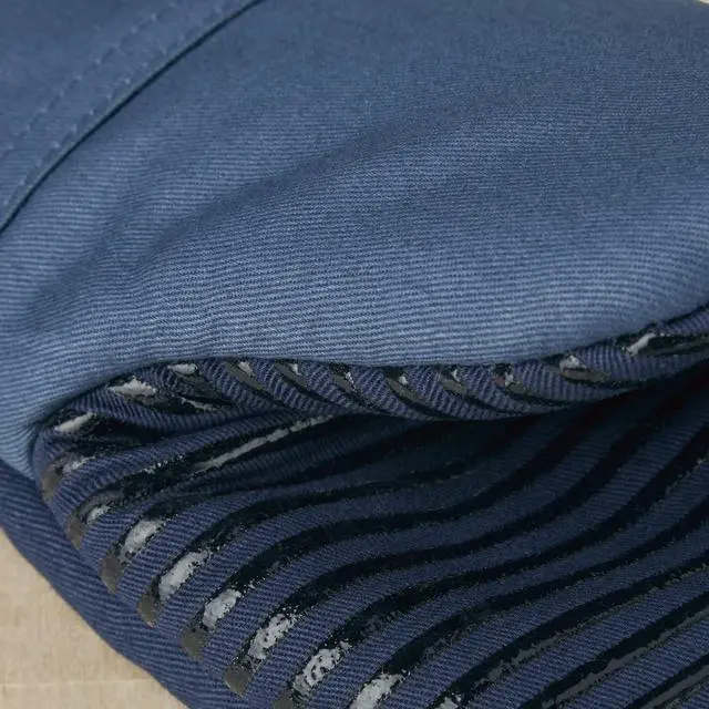 Alt view image 3 of 7 - Beacon Two-Tone Non-Slip Mini Oven Mitt Set, Navy/Ink, 5.5"x8", 2 Piece
