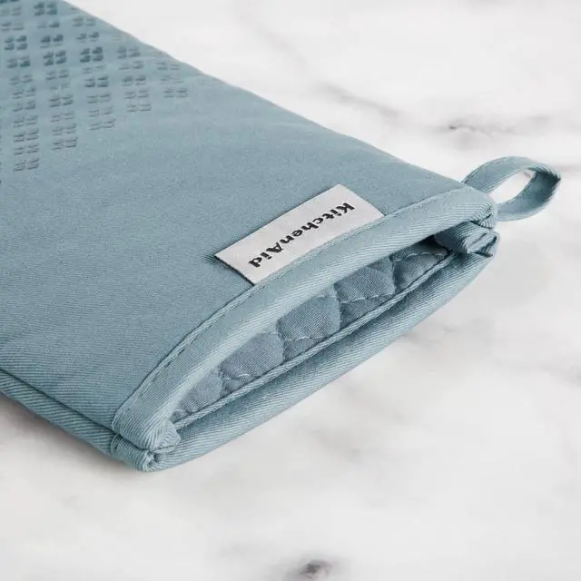 Alt view image 3 of 5 - Asteroid Oven Mitt Set, 7"x12.5", Fog Blue, 2 Piece
