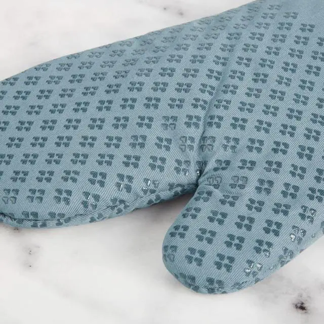 Alt view image 4 of 5 - Asteroid Oven Mitt Set, 7"x12.5", Fog Blue, 2 Piece