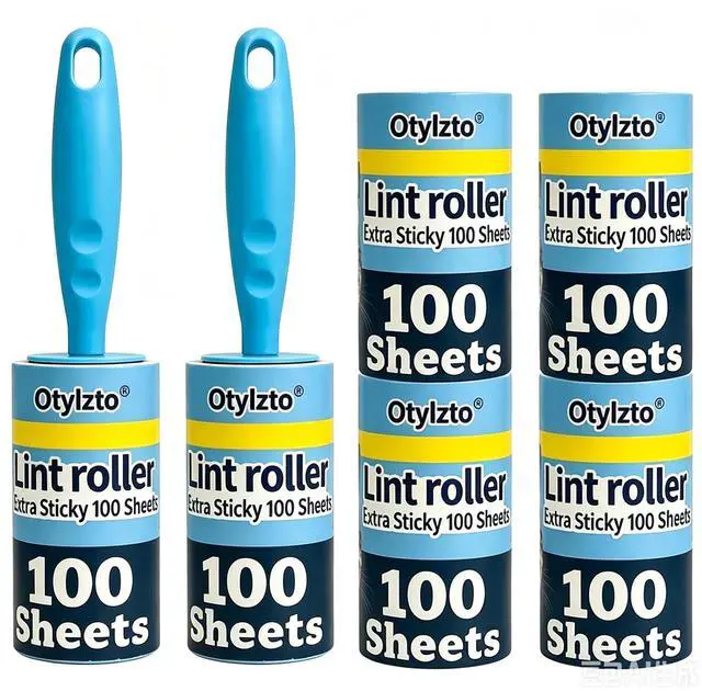 Main image of 600 Sheets Extra Sticky Lint Rollers for Pet Hair lint Remover