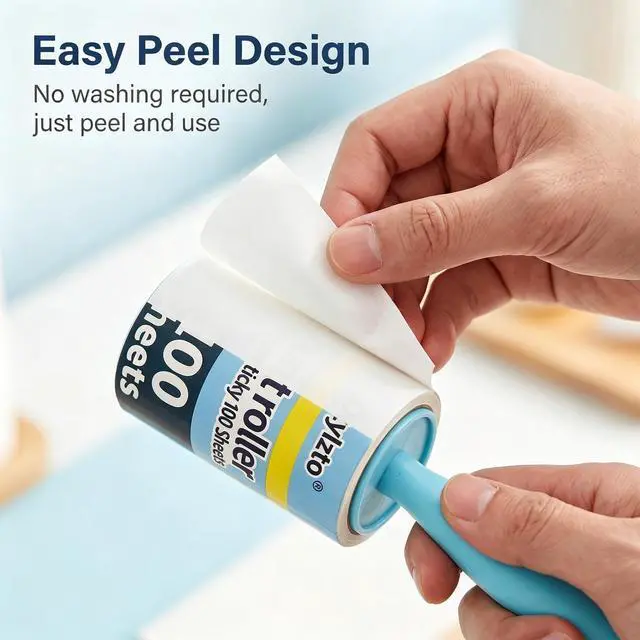 Alt view image 4 of 6 - 600 Sheets Extra Sticky Lint Rollers for Pet Hair lint Remover
